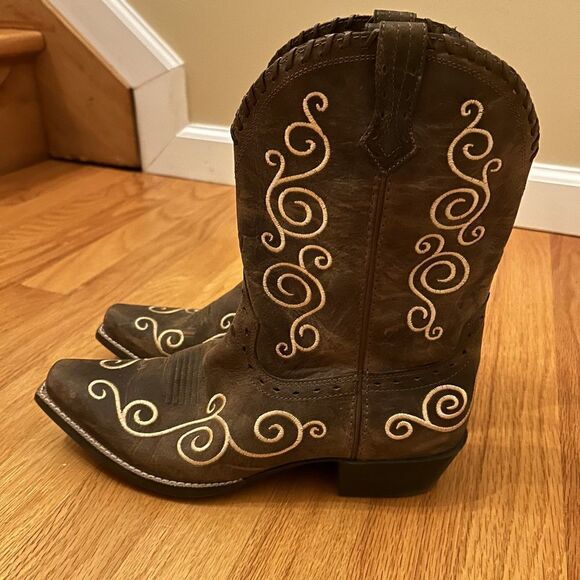 NEW ARIAT 4LR Technology Cowgirl Western Embroidered Brown Boots Size 6 - Picture 3 of 11